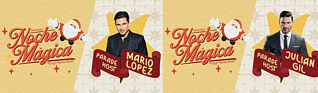 Mario López y Julián Gil regresan al McAllen Holiday Parade
