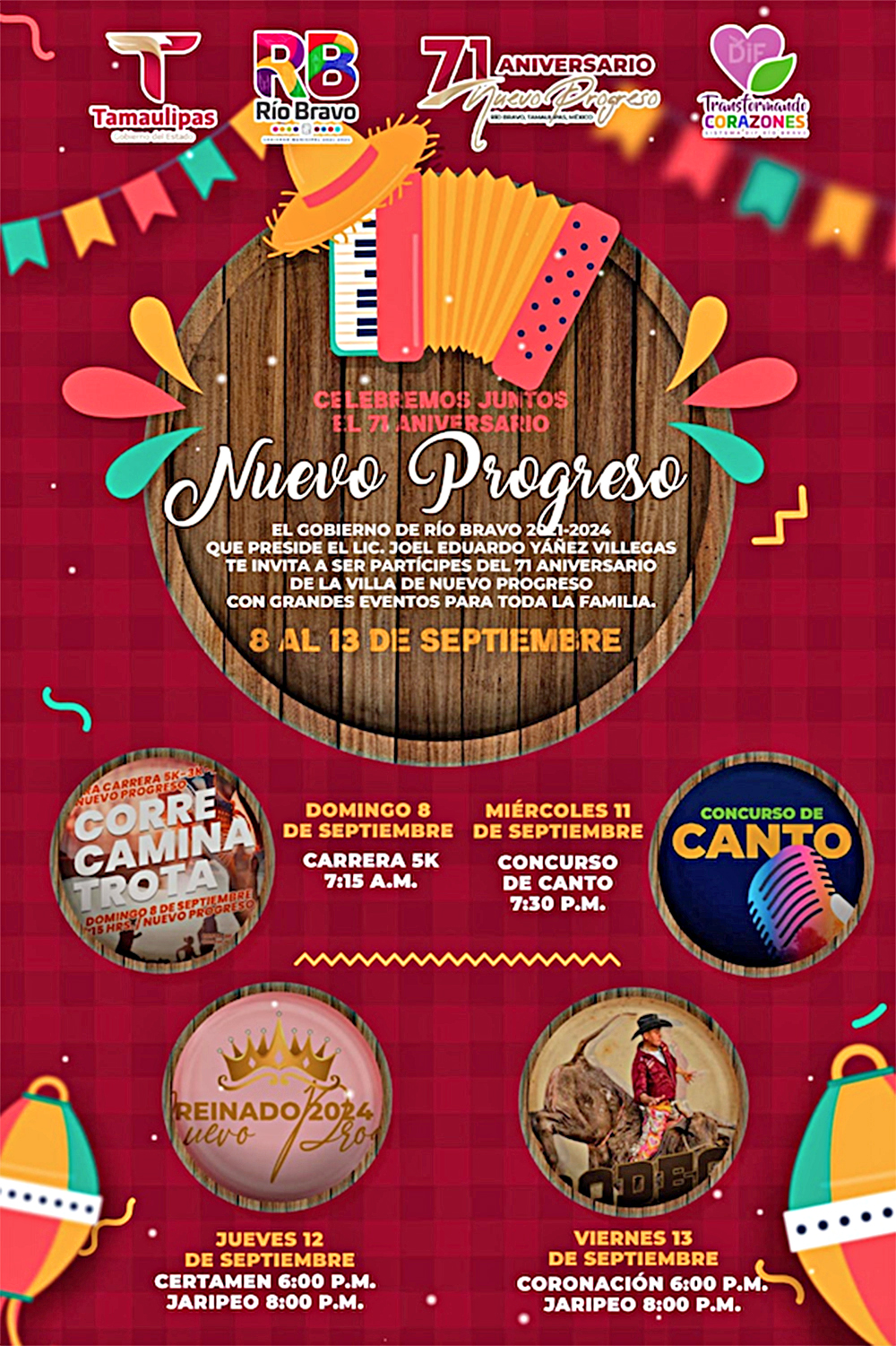 Celebra Nuevo Progreso 71º aniversario