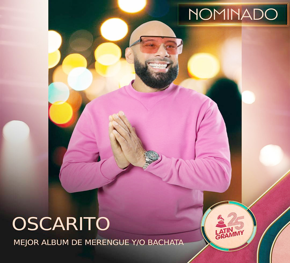Oscarito nominado a Latín Grammy en Mejor Album en Merengue y/o Bachata