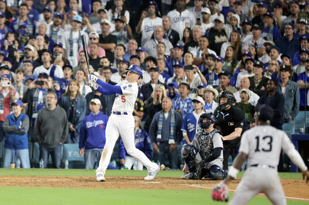 Freeman pega grand slam y los Dodgers dejan en el terreno a los Yanquis en Serie Mundial