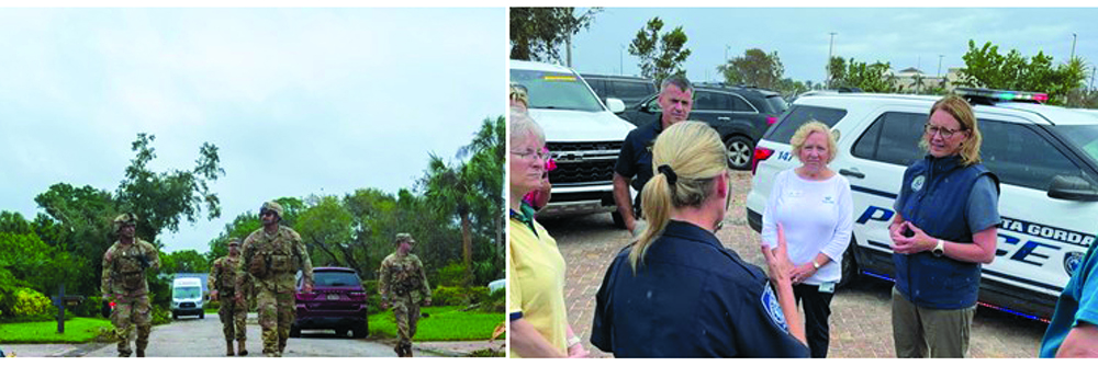 Atienden estados afectados por Helene y Milton en el sureste del país 