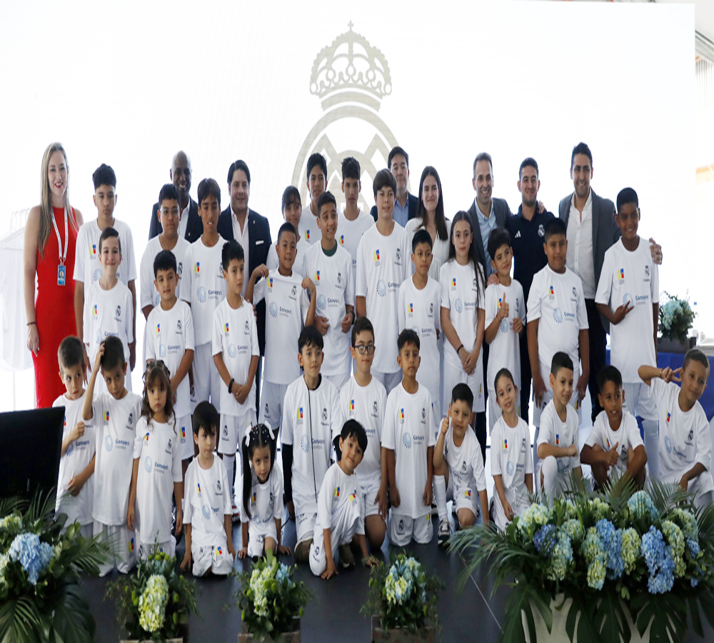 La Fundación Real Madrid y Gonvarri inauguran en Colombia nueva escuela sociodeportiva