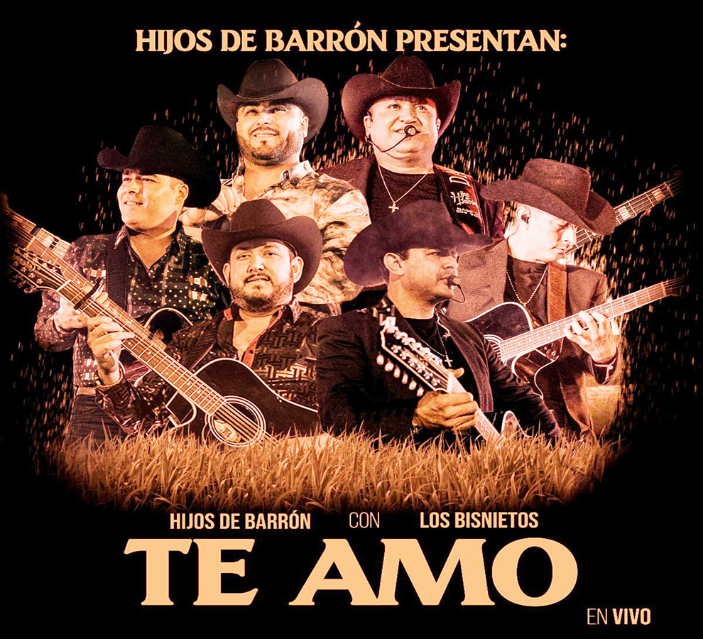 La música sinaloense se une en “Te Amo (En Vivo)”, el nuevo sencillo de Hijos de Barrón y Los Bisnietos.