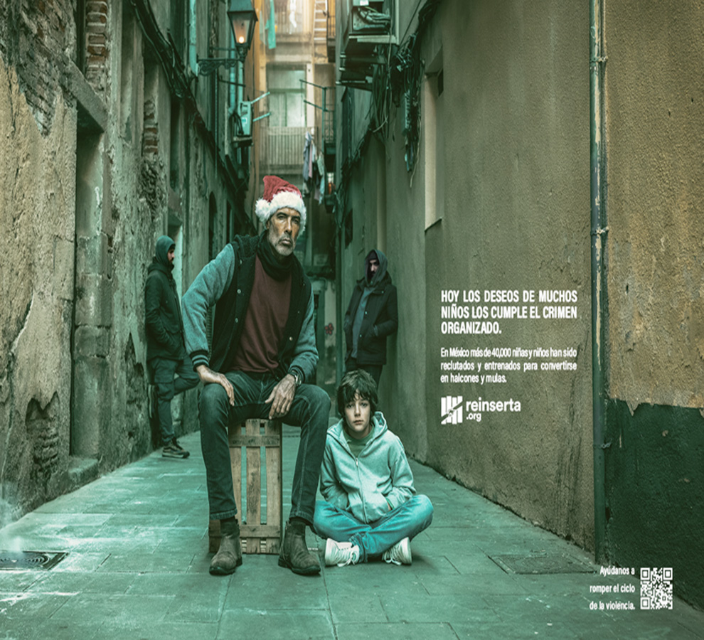“Bad Santa”  La campaña navideña de Reinserta que llama a la acción para proteger a las infancias de la violencia del crimen organizado