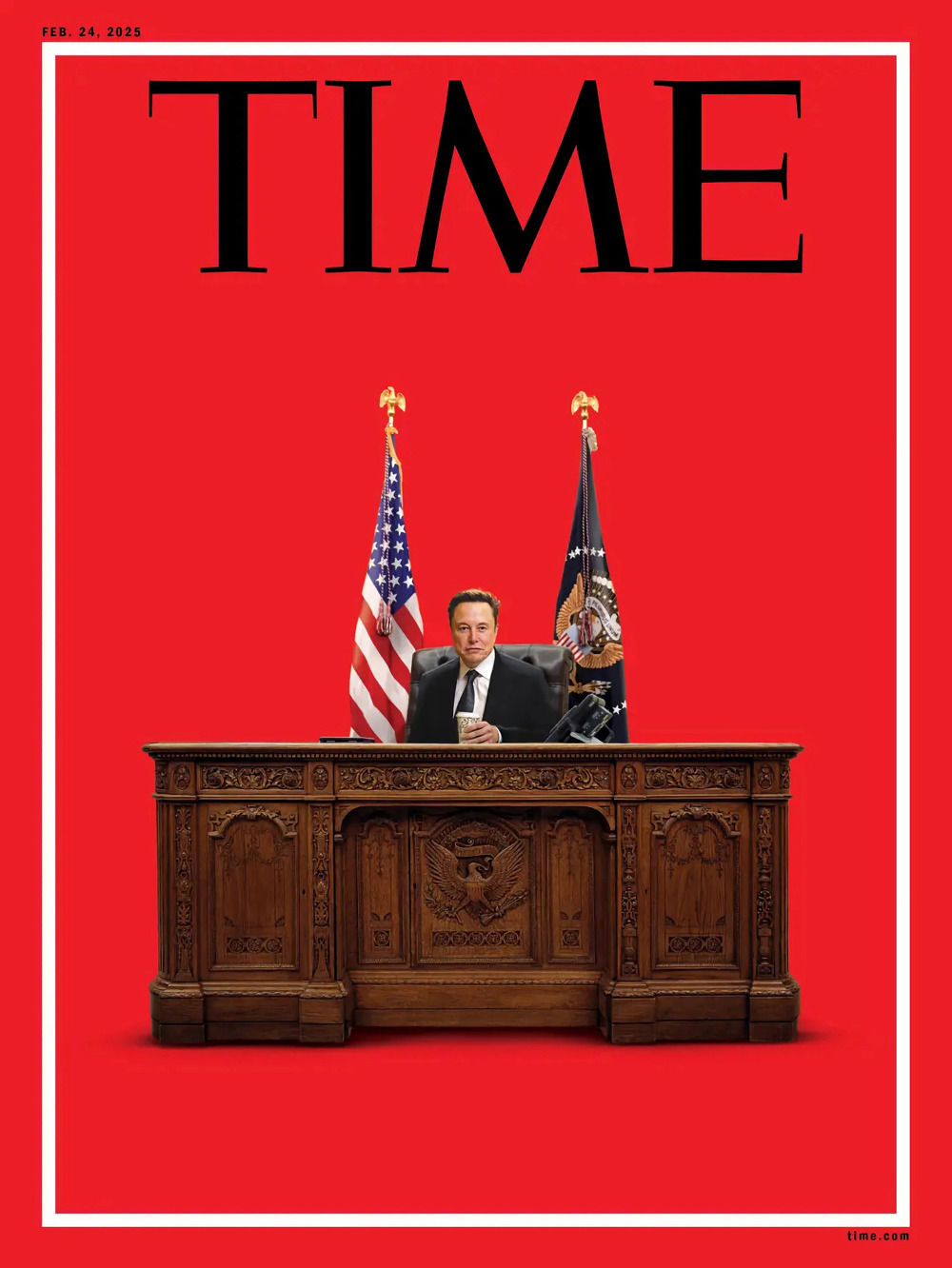 Trump reitera apoyo a Musk tras portada “presidencial” de revista Time