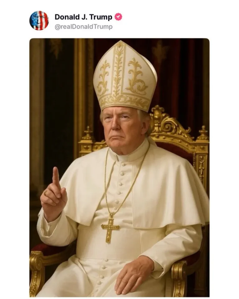 Trump sobre las críticas a su foto vestido de papa: “Dadme un respiro”