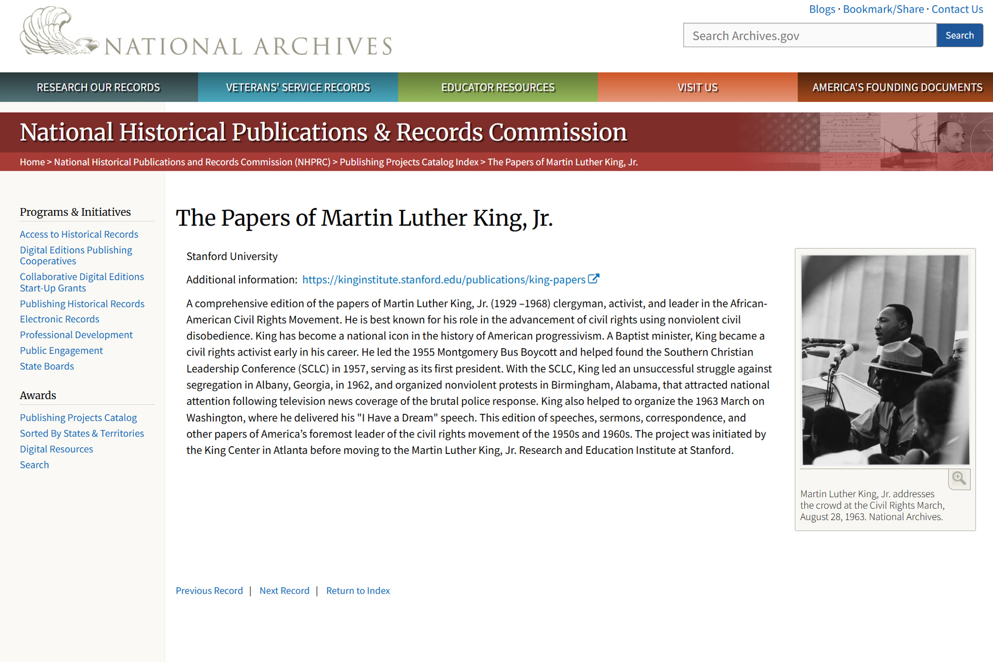 Hijos de Martin Luther King temen que el uso de documentos persiga “minar” su legado