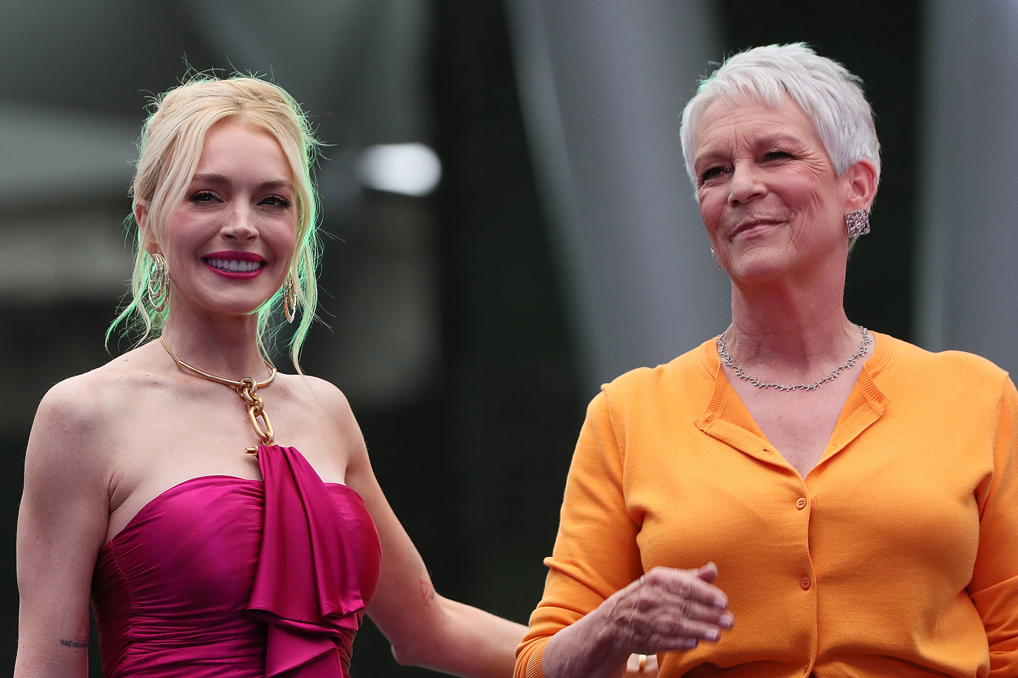 Lindsay Lohan y Jamie Lee Curtis presentan en México la secuela de ‘Otro Viernes de locos’