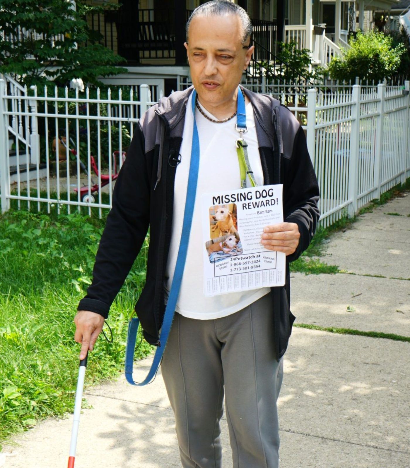 Perro de Servicio Bam Bam Reunido con su Dueño Tras Búsqueda en Toda la Ciudad