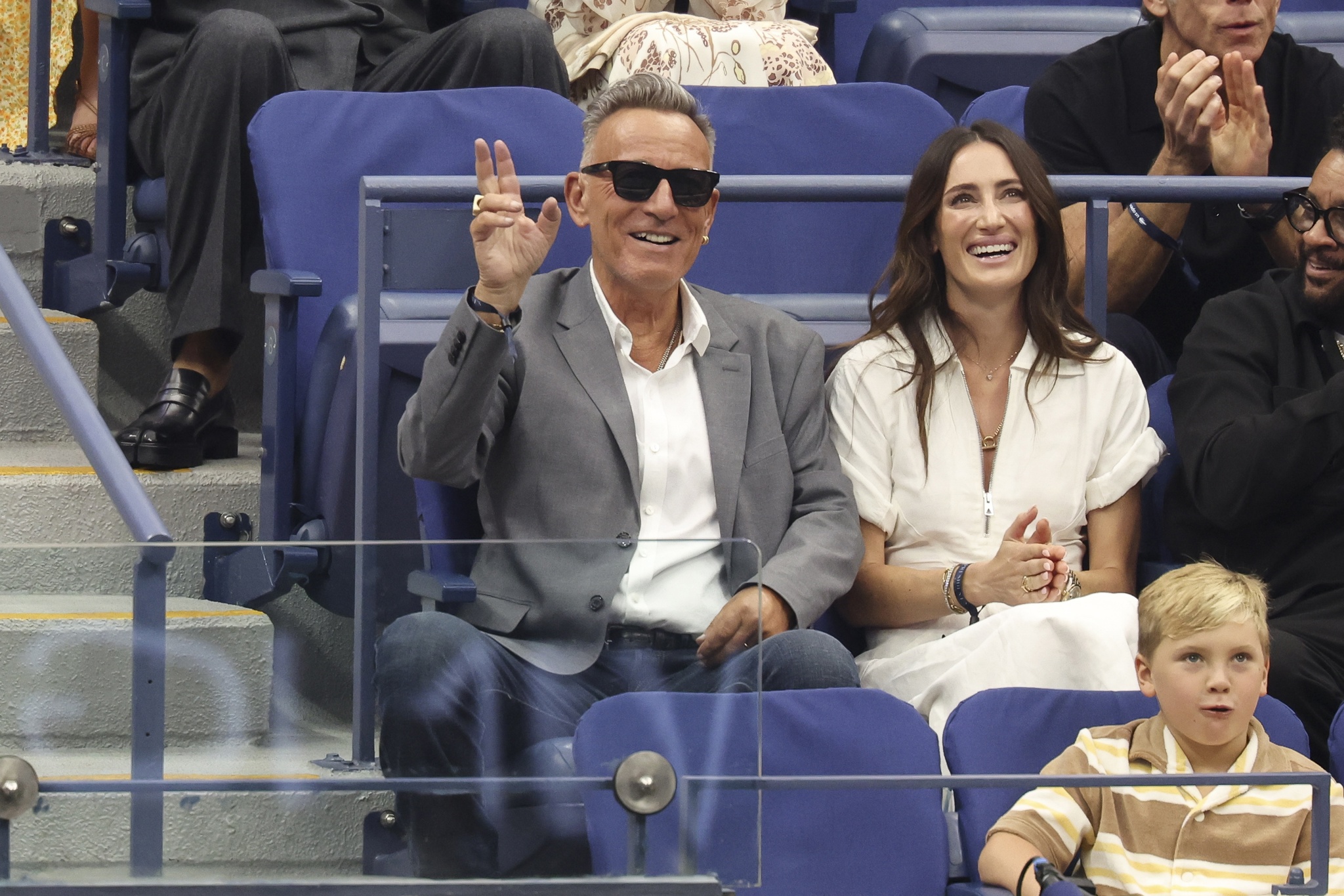 Bruce Springsteen, Lindsay Lohan y Stephen Curry en la final del Abierto de tenis de EEUU