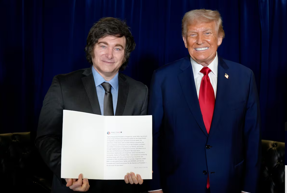 El cheque de Trump a Argentina
