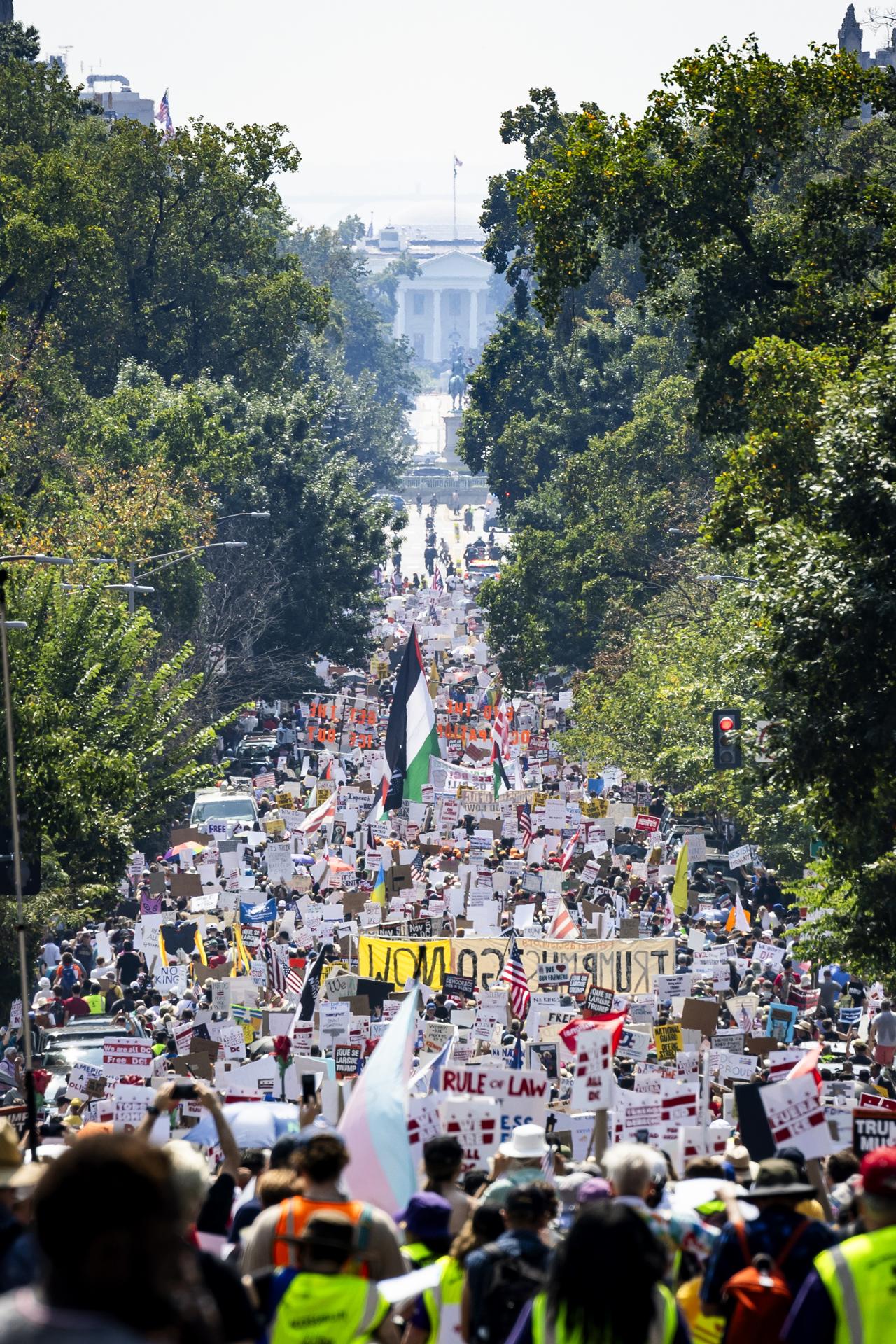 La capital de EE.UU. se moviliza en contra del Gobierno de Donald Trump