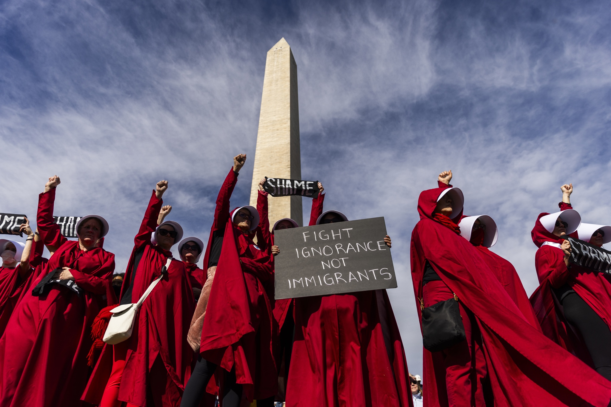 Protestas en Washington al grito de “que se largue Trump” tras las victorias demócratas