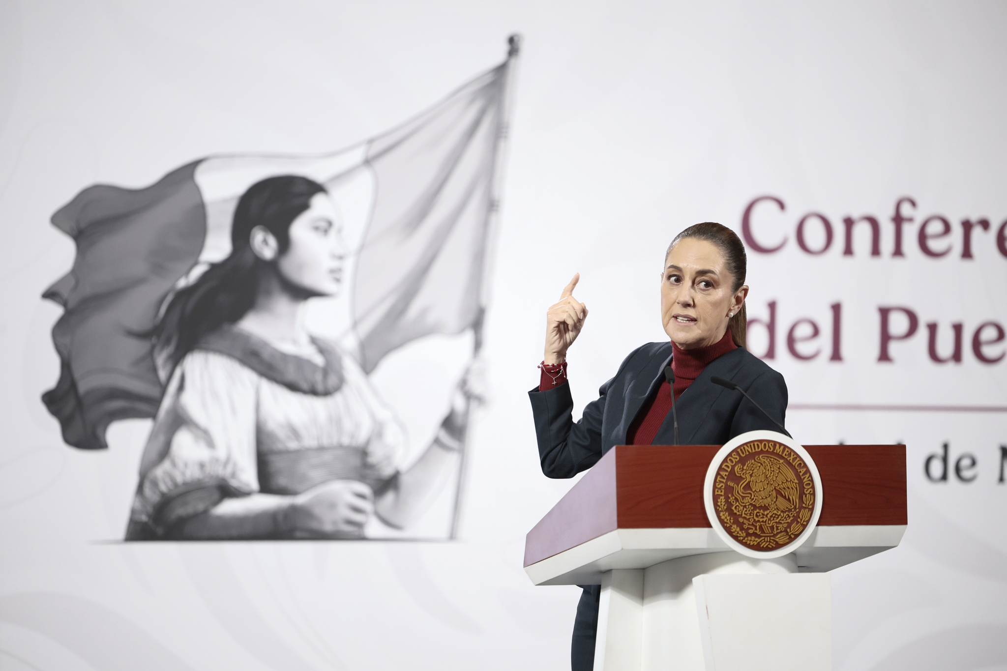 Sheinbaum subraya que “queda descartada” una intervención militar de EE.UU. en México