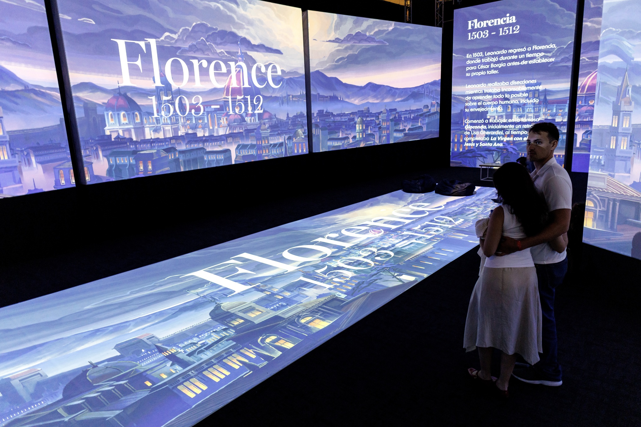 Museo Frost de Miami ofrece la "mayor exhibición inmersiva" de la ciencia de Da Vinci