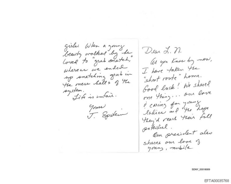 Trump aparece repetidamente en los últimos documentos publicados del caso Epstein